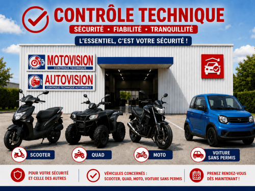 illustration : NOUVEAUTÉ DANS VOTRE CENTRE DE CONTRÔLE TECHNIQUE !